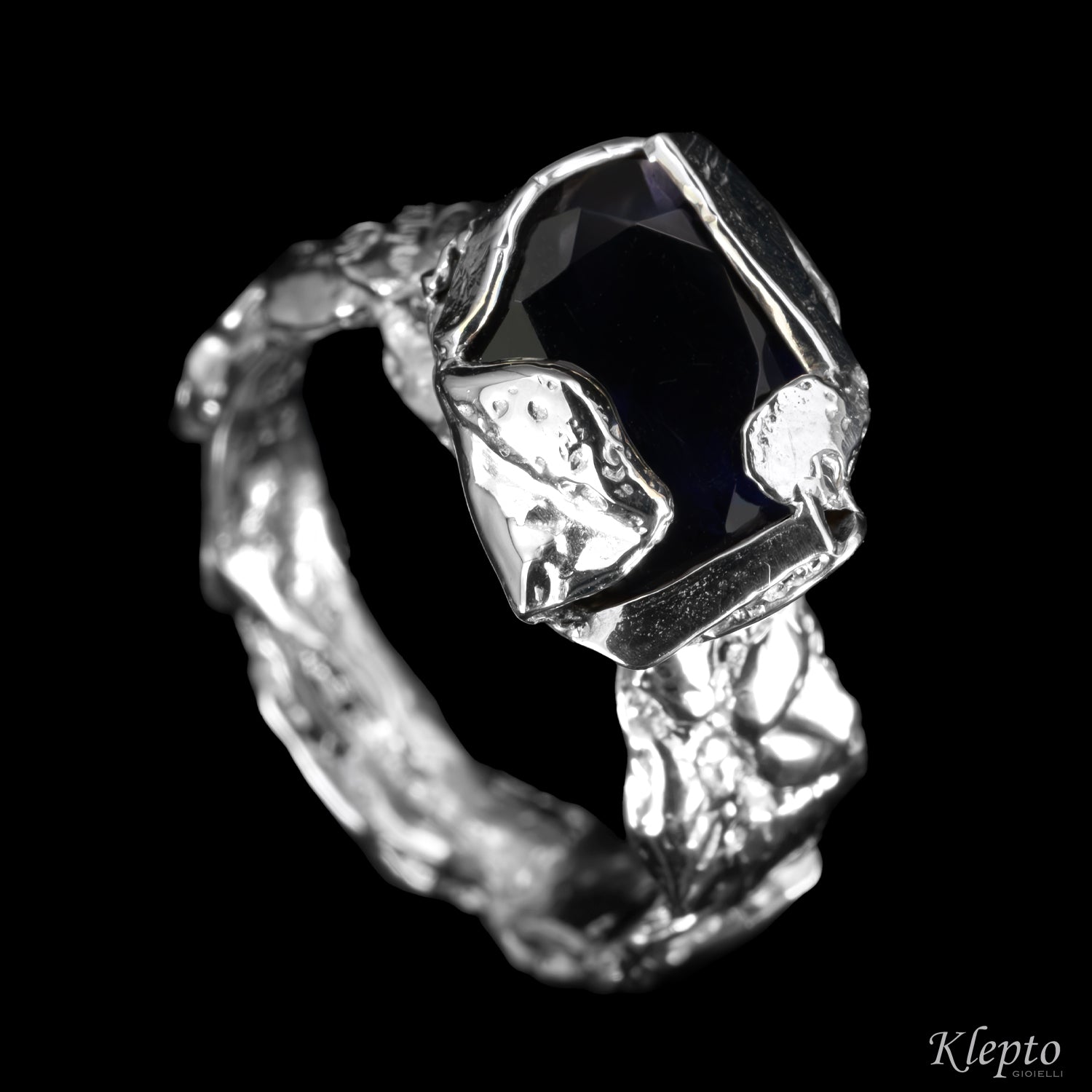 Silnova® Silver Ring with Iolite
