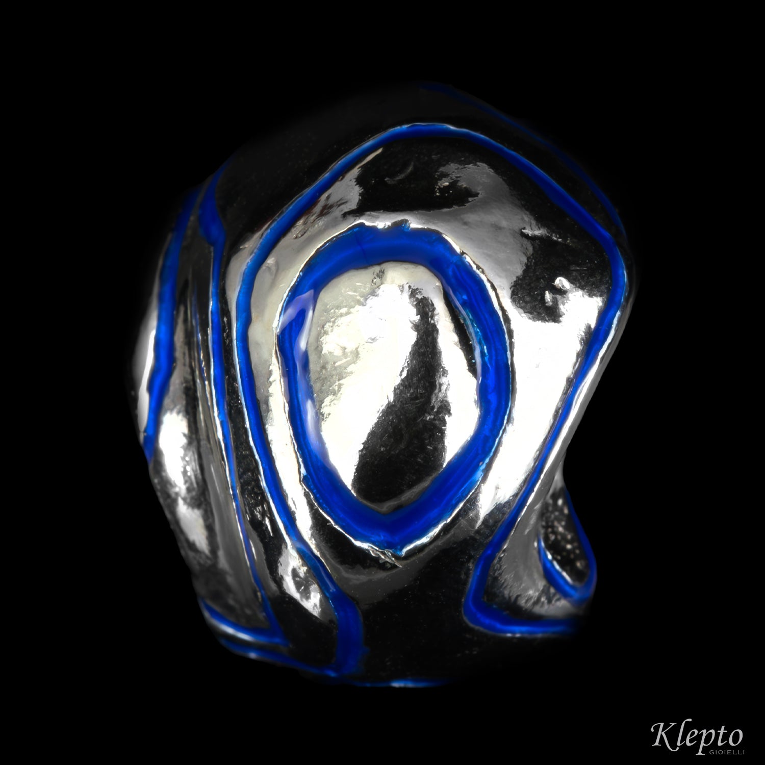 Silver Ring Silnova® with Enamelled Details