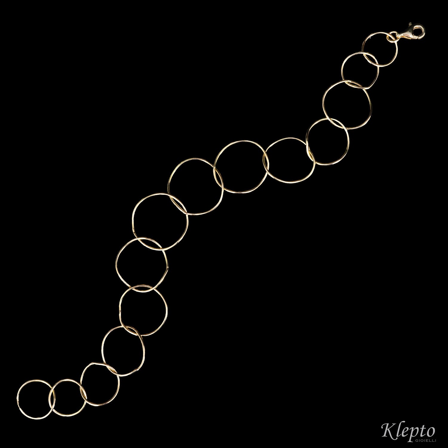 Yellow gold ring bracelet