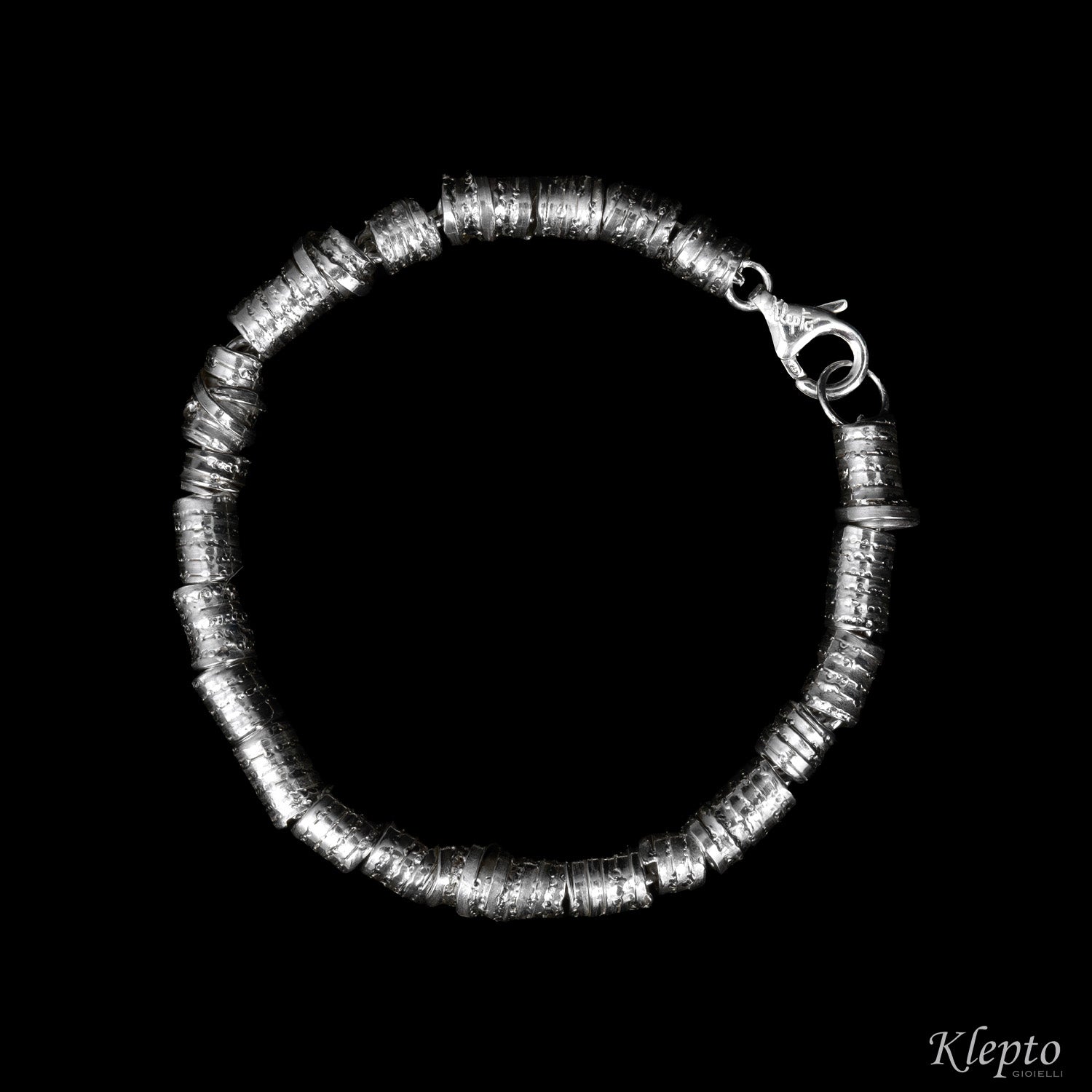 Silver Silnova® bracelet with pressed wire