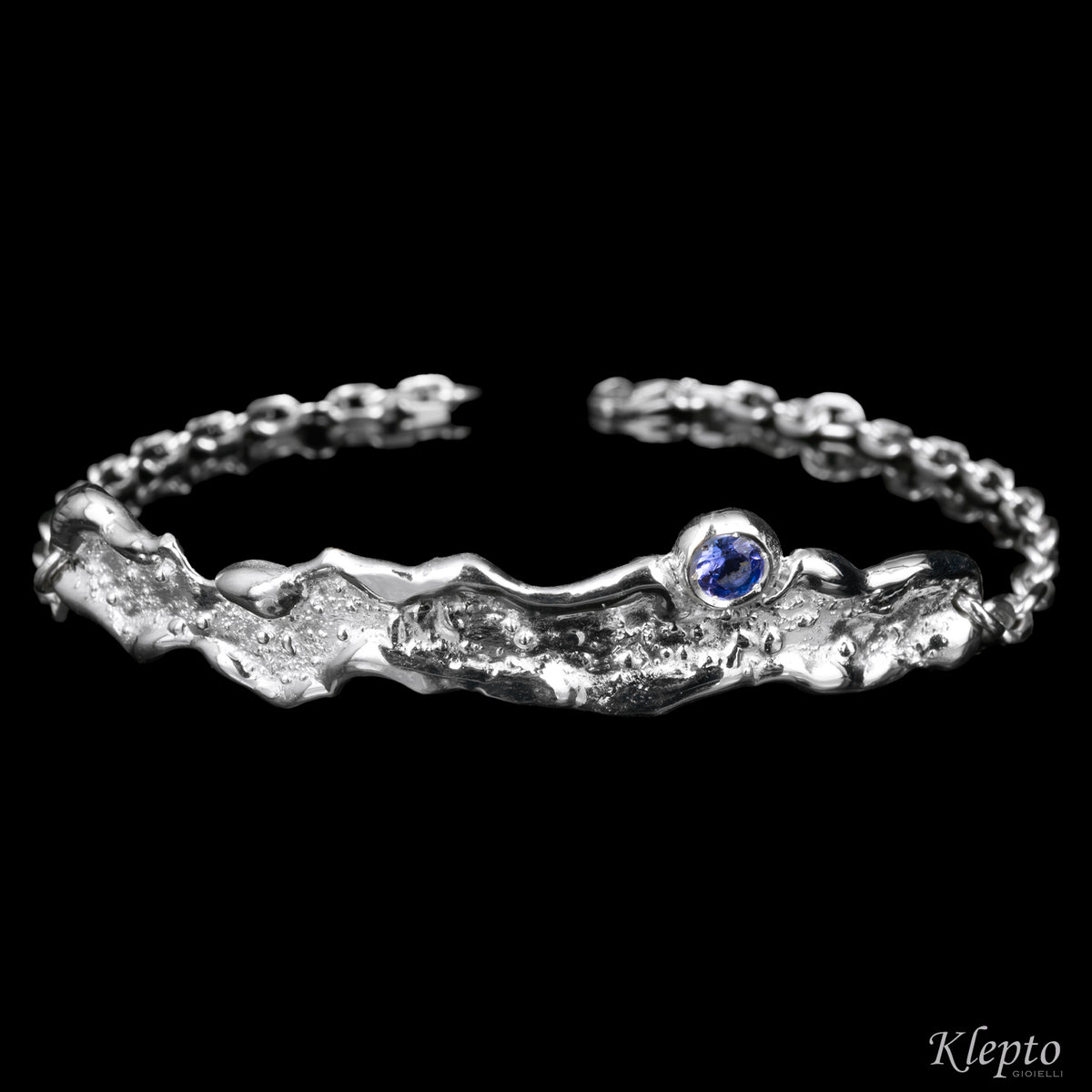 Silnova® "Oasi" sterling silver bracelet with Tanzanite
