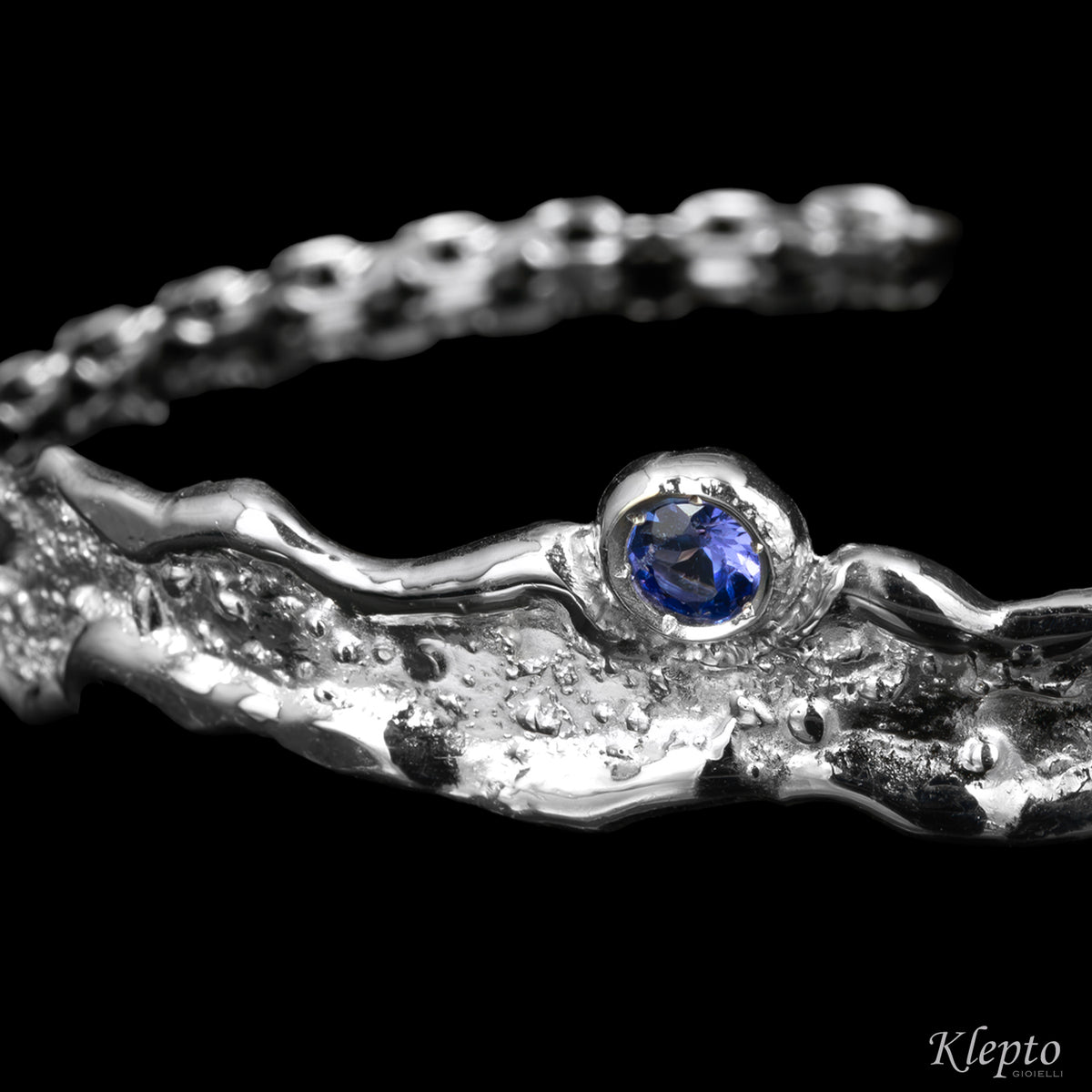 Silnova® "Oasi" sterling silver bracelet with Tanzanite