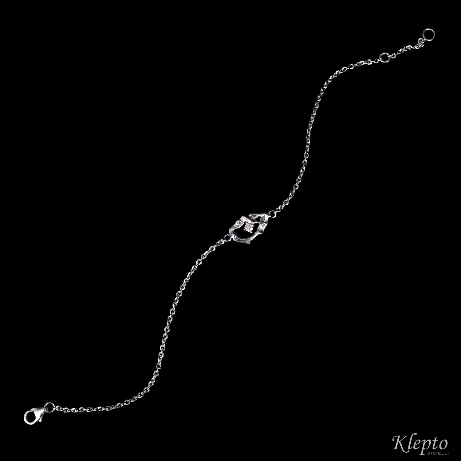 White gold bracelet "Pepita" with diamond