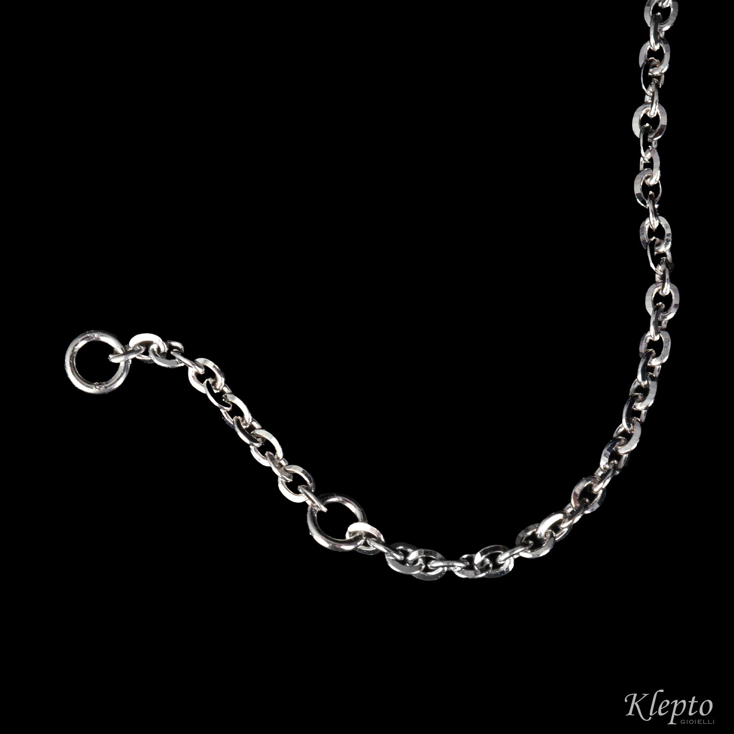 White gold bracelet "Pulsar" with magenta sapphire