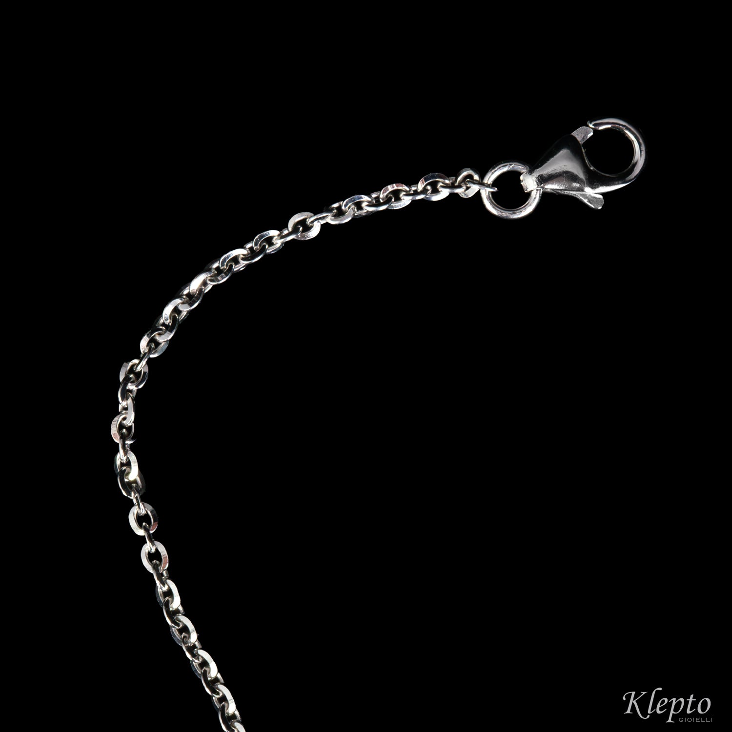 White gold bracelet "Pulsar" with magenta sapphire