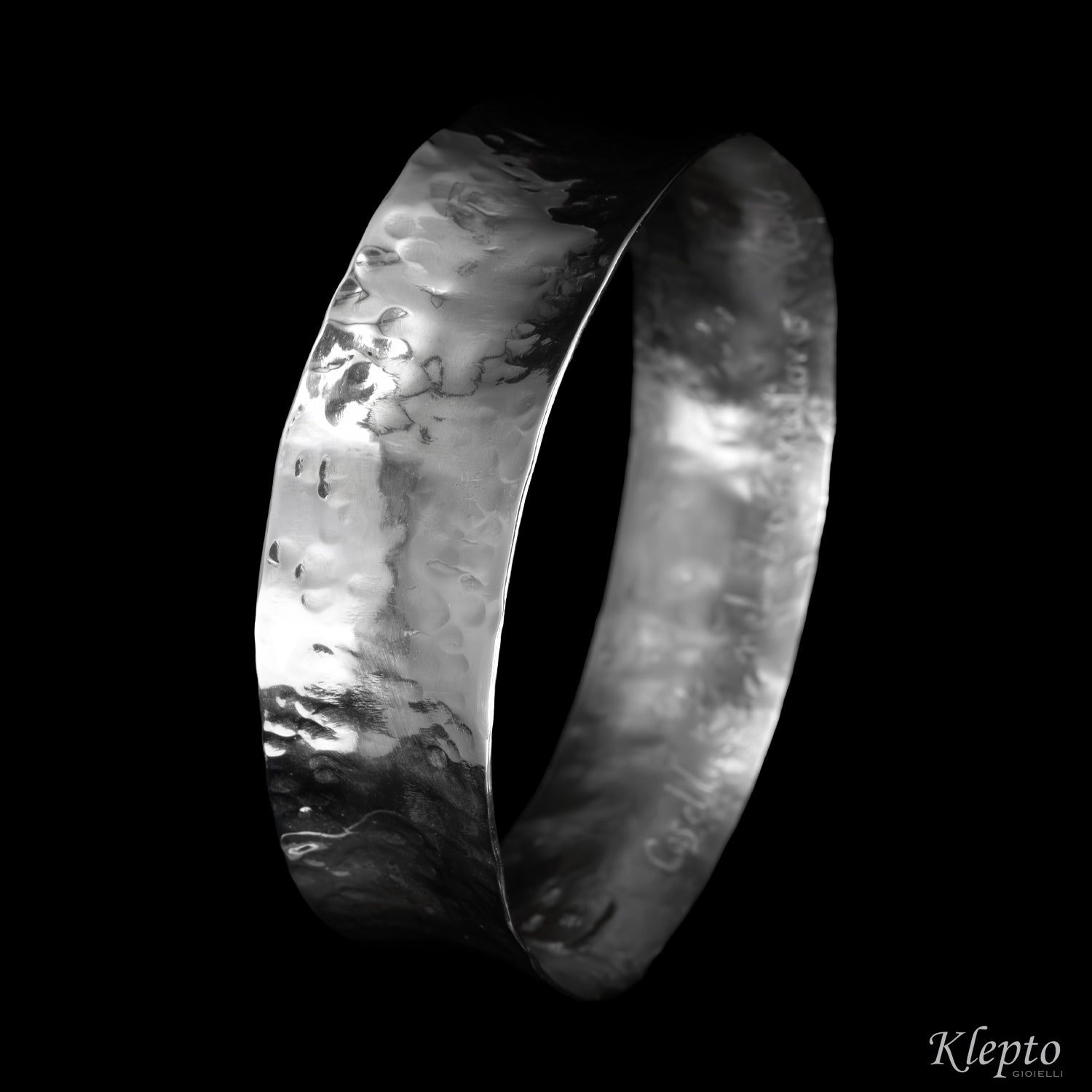 Small rigid Silver Silnova® bracelet