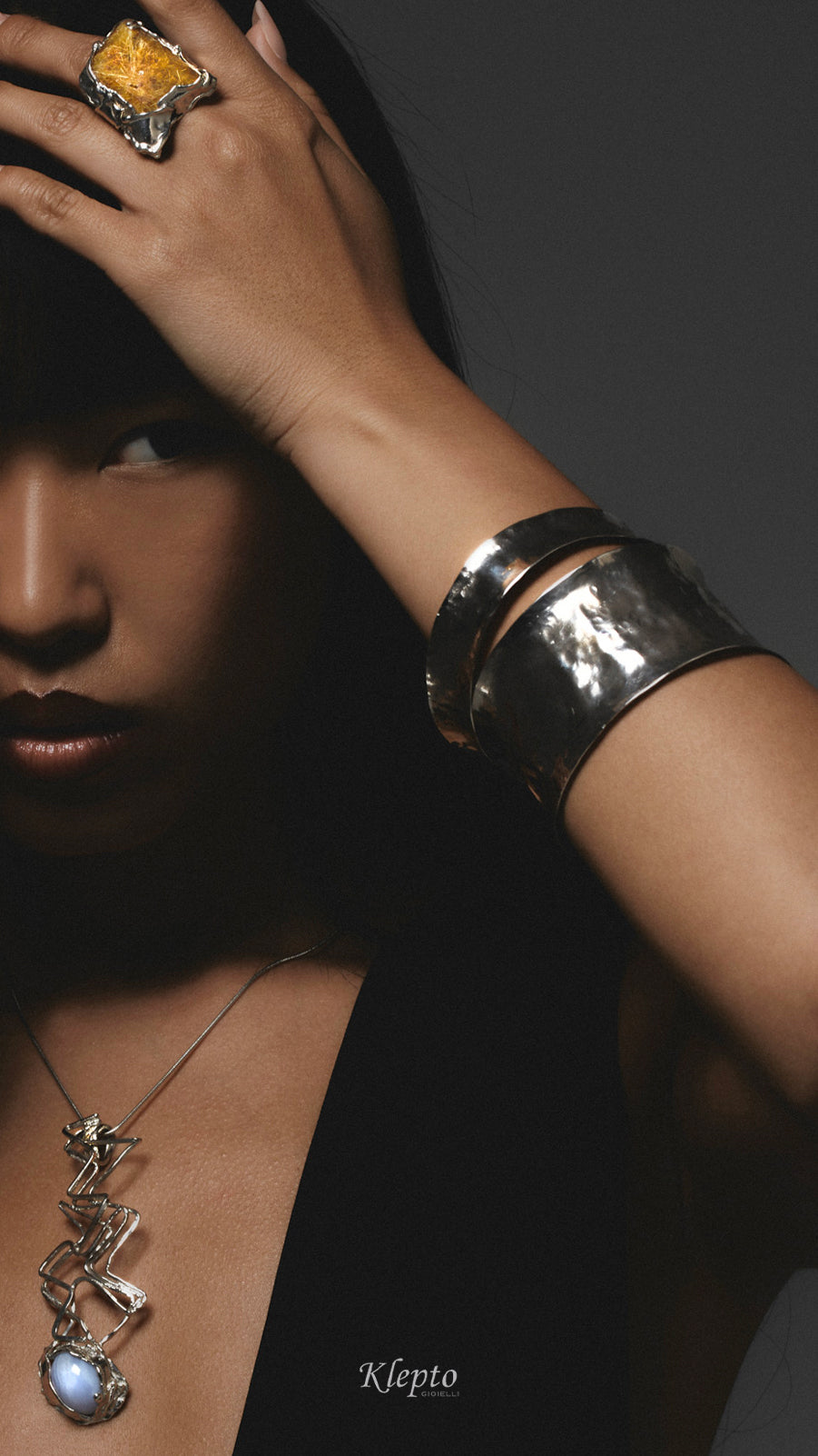 Small rigid Silver Silnova® bracelet