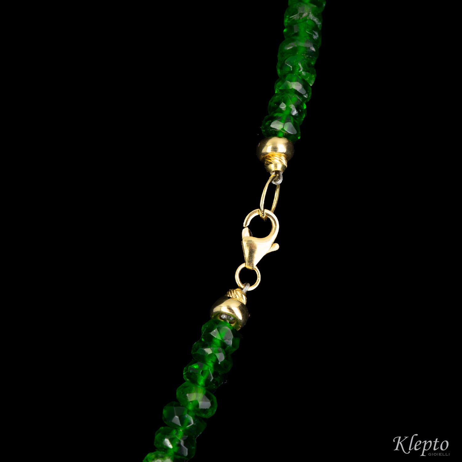 Necklace with Chromodiopside