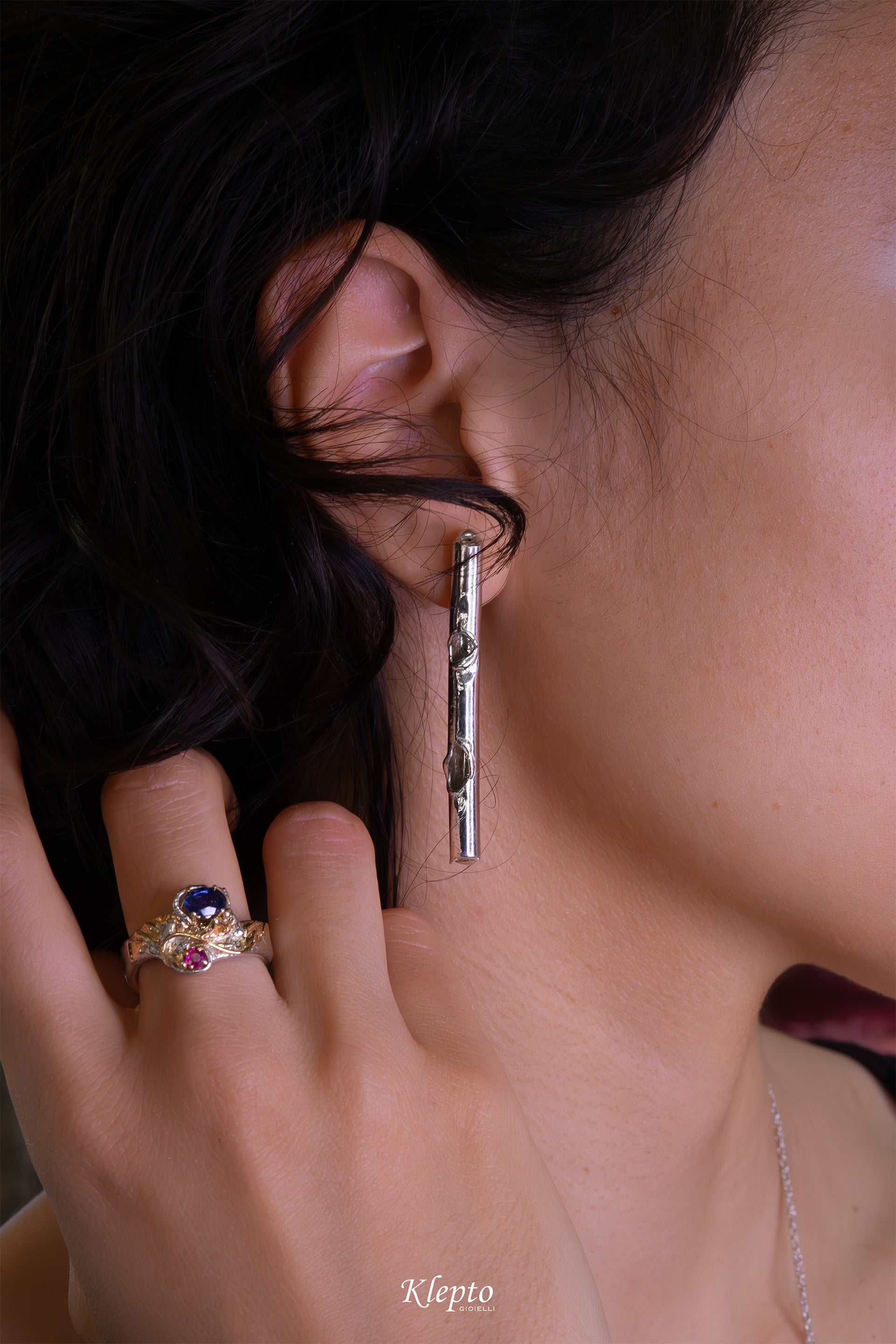 Silnova® Silver Earrings flame fused