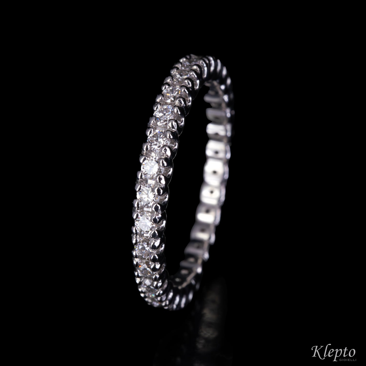 Infinity in white gold