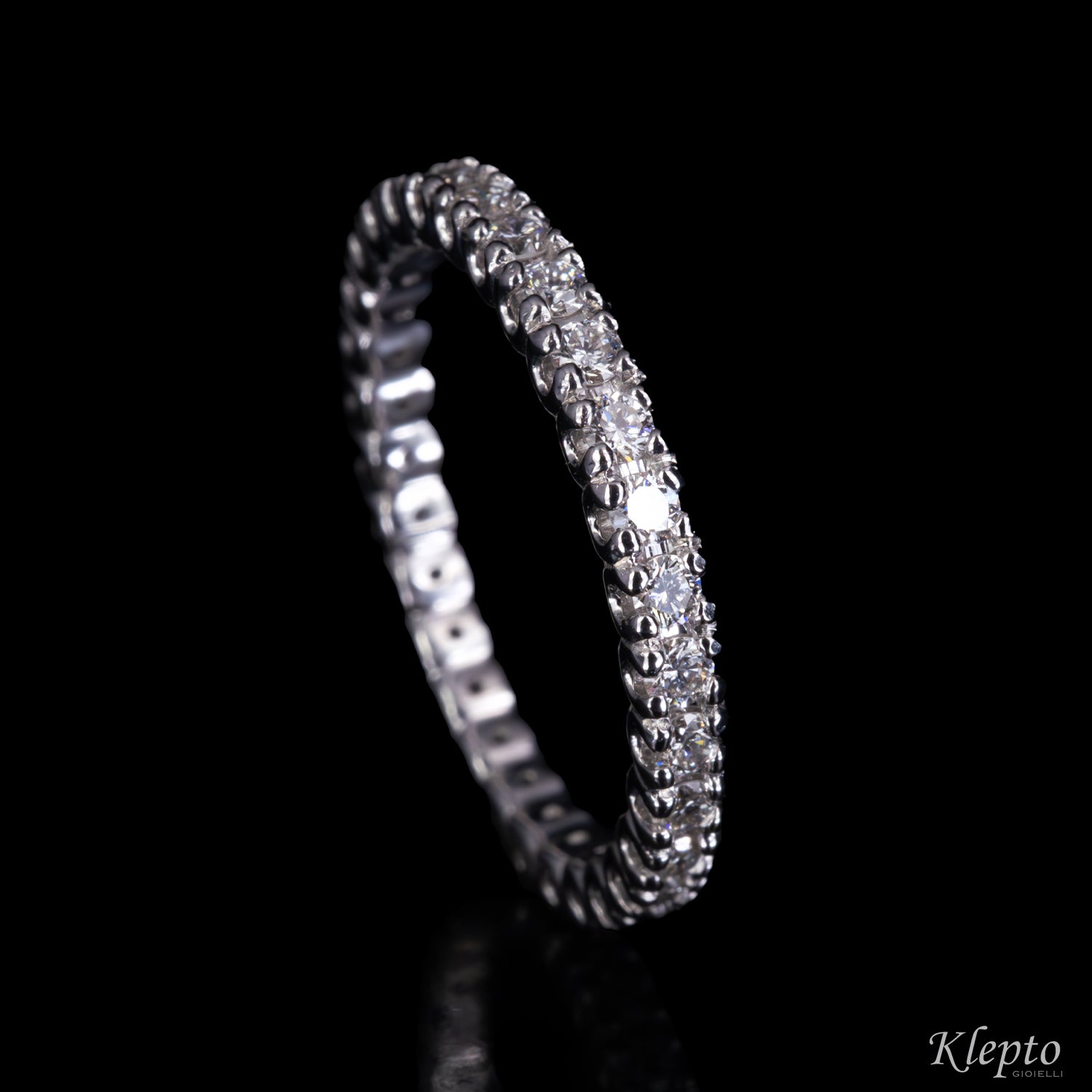 Infinity in white gold