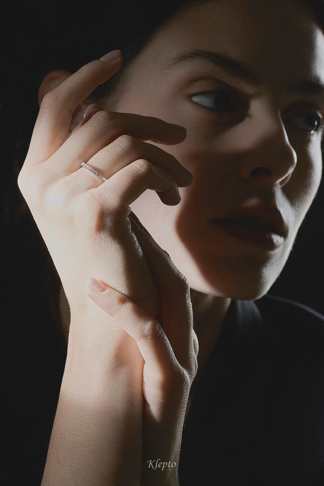 Infinity in rose gold