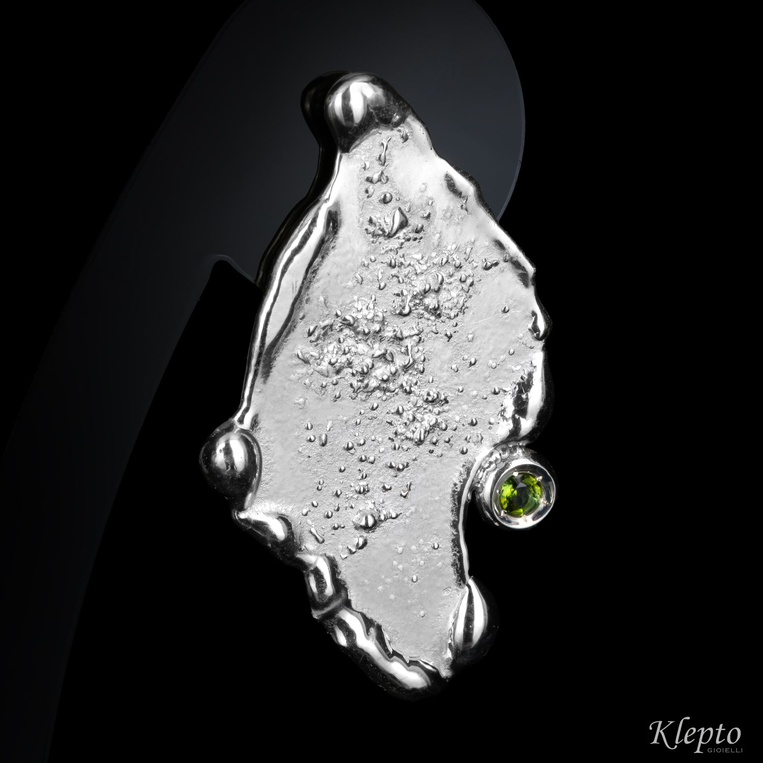 Silnova® Silver "Oasi" Earrings with Green Tourmalines