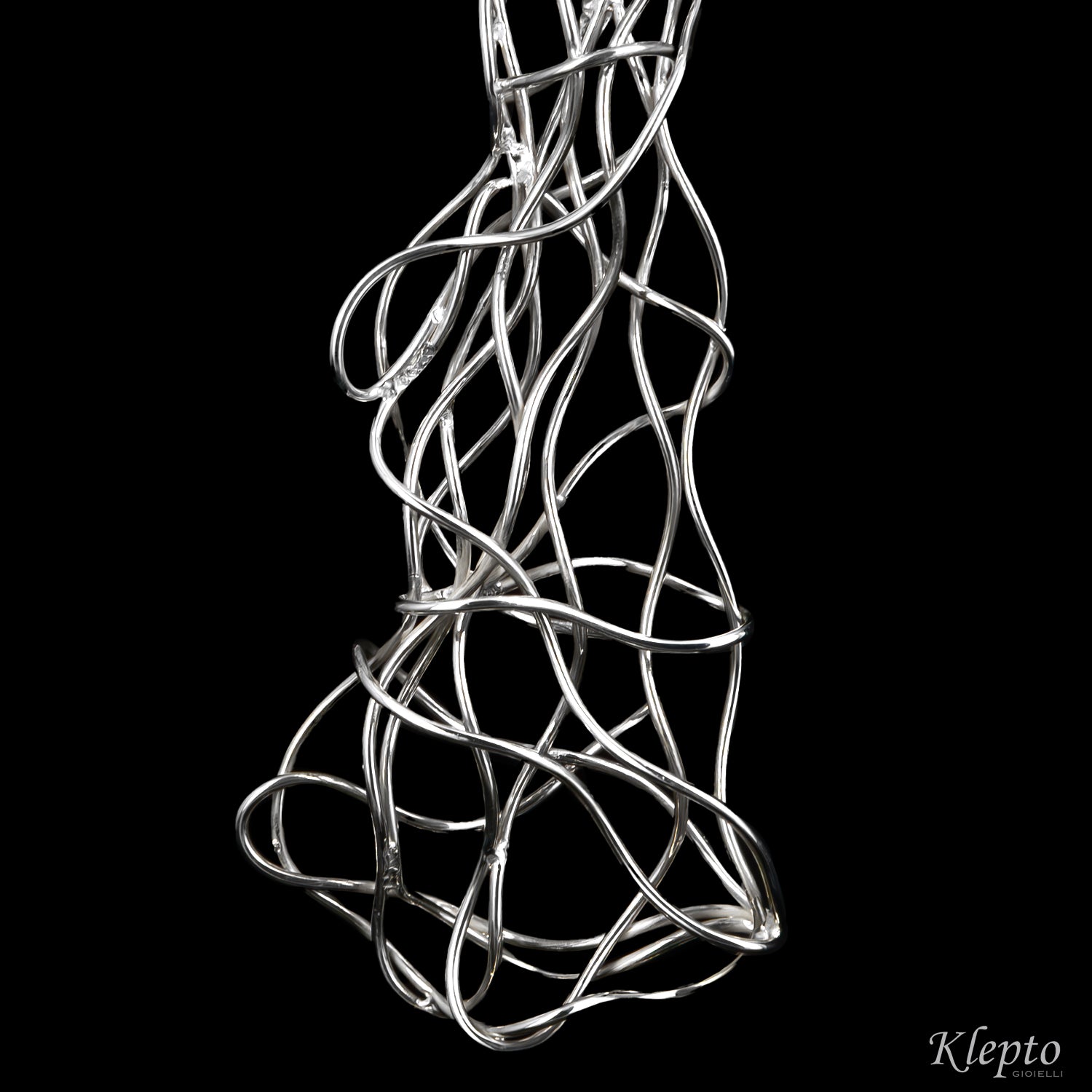 Silver Silnova® Earrings with Twisted Wire