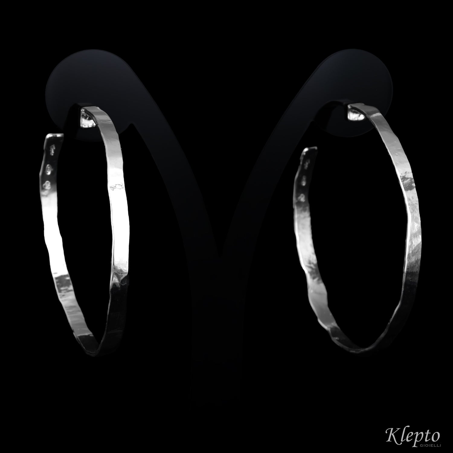 Silver Silnova® Hoop Earrings