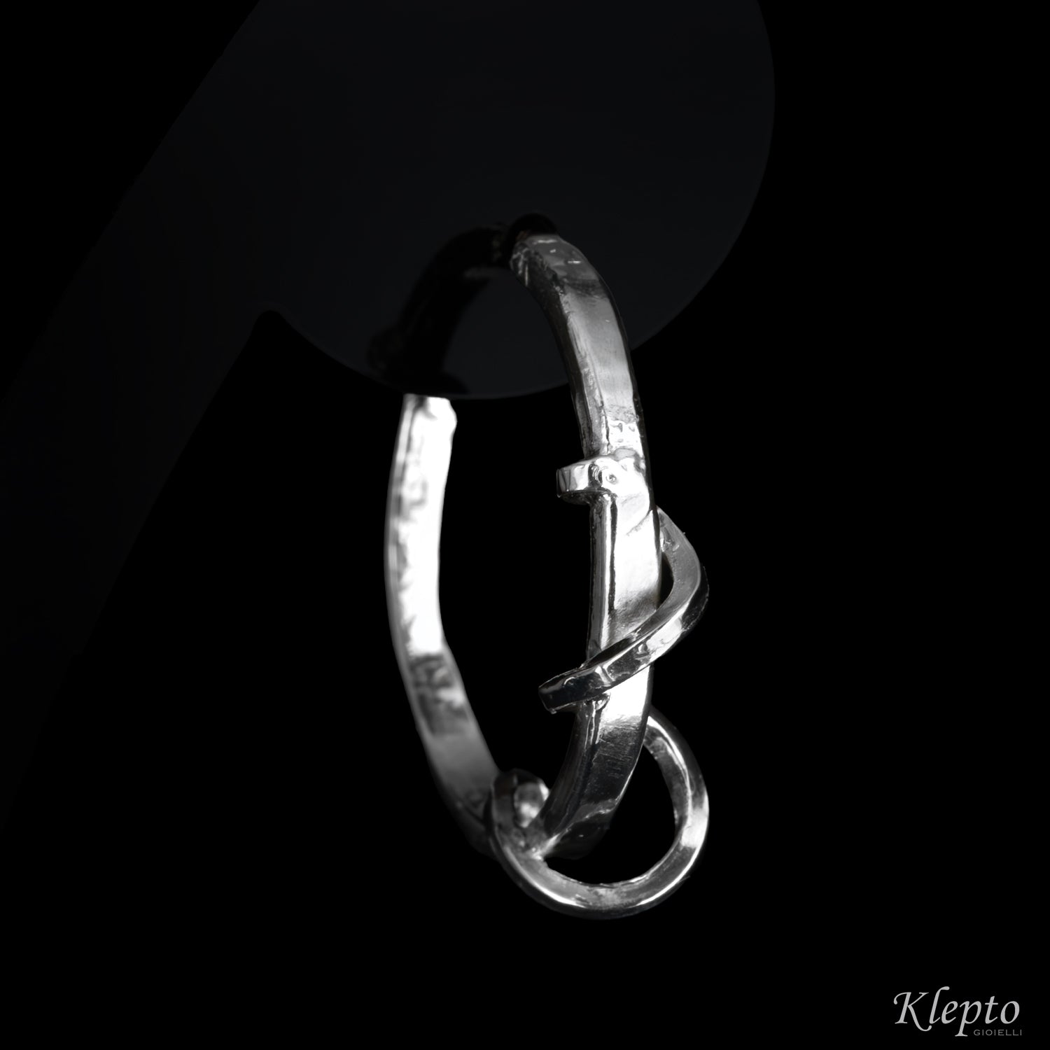 Silver Silnova® hoop earrings