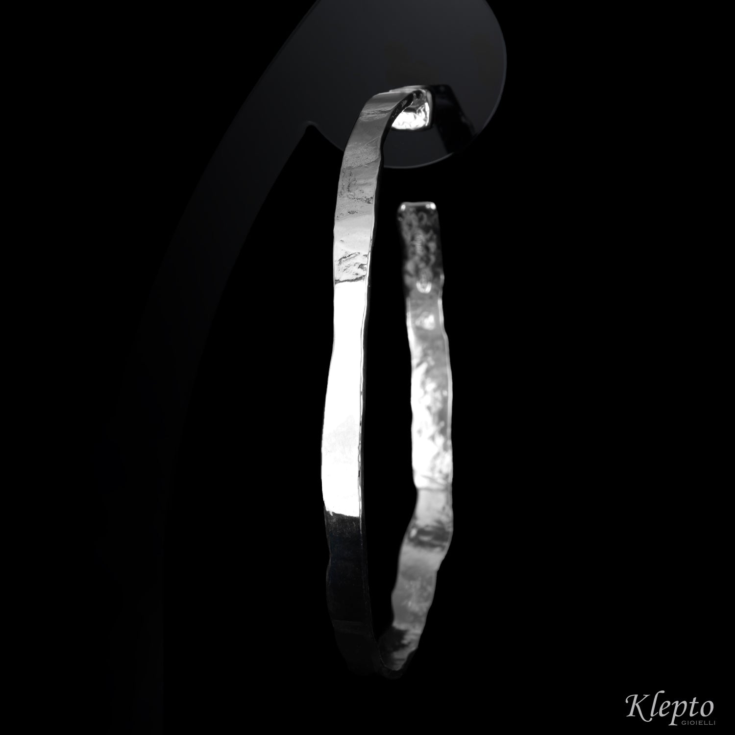 Silver Silnova® Hoop Earrings