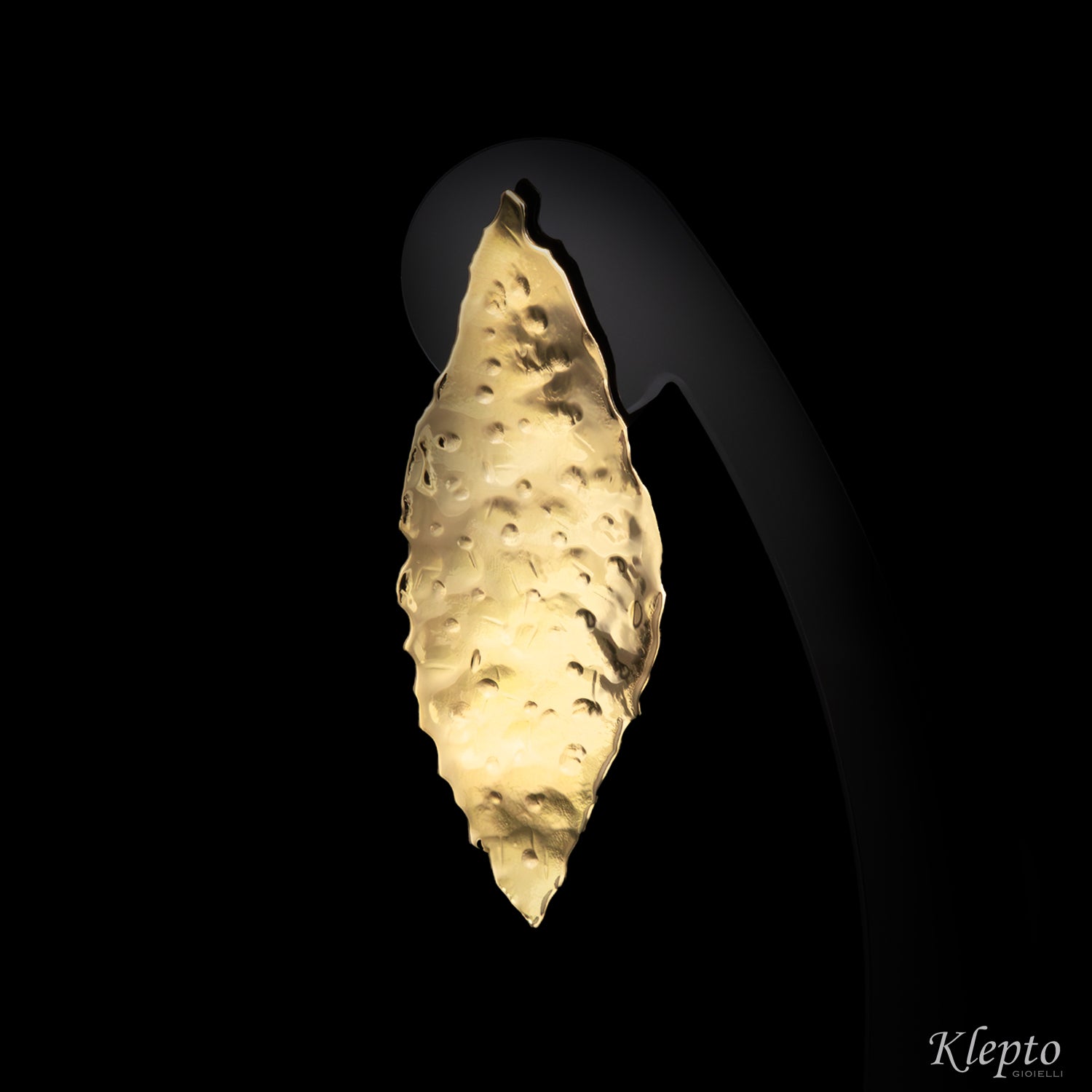 Yellow gold plate earrings
