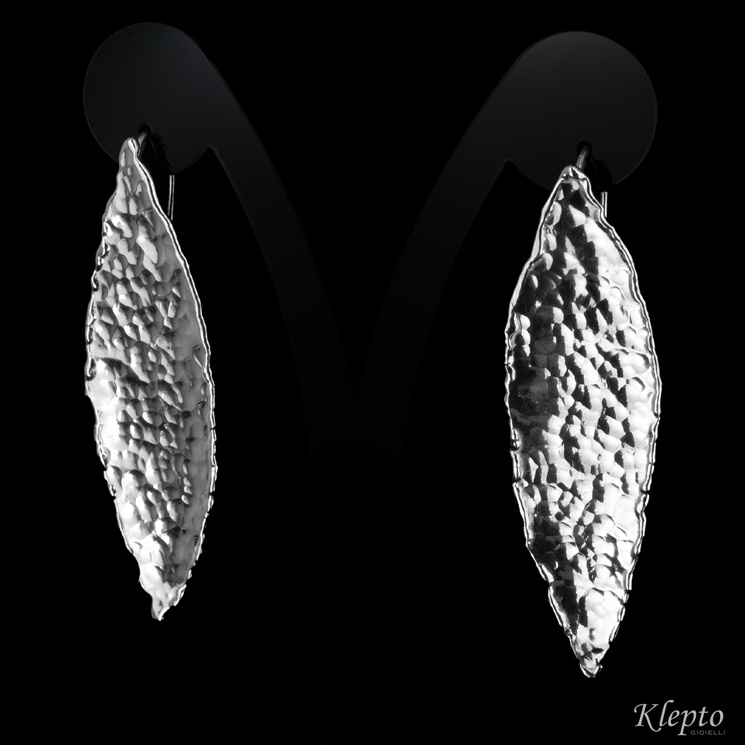 Hammered Silver Silnova® Earrings