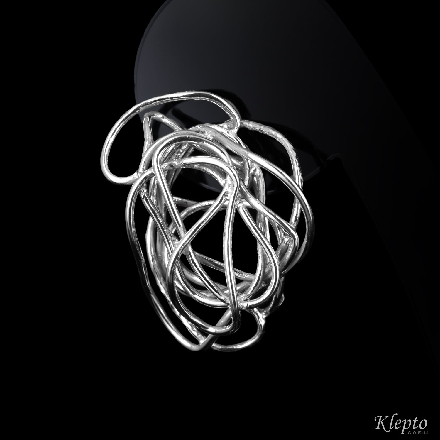 Silver Silnova® Earrings with Braided Wire