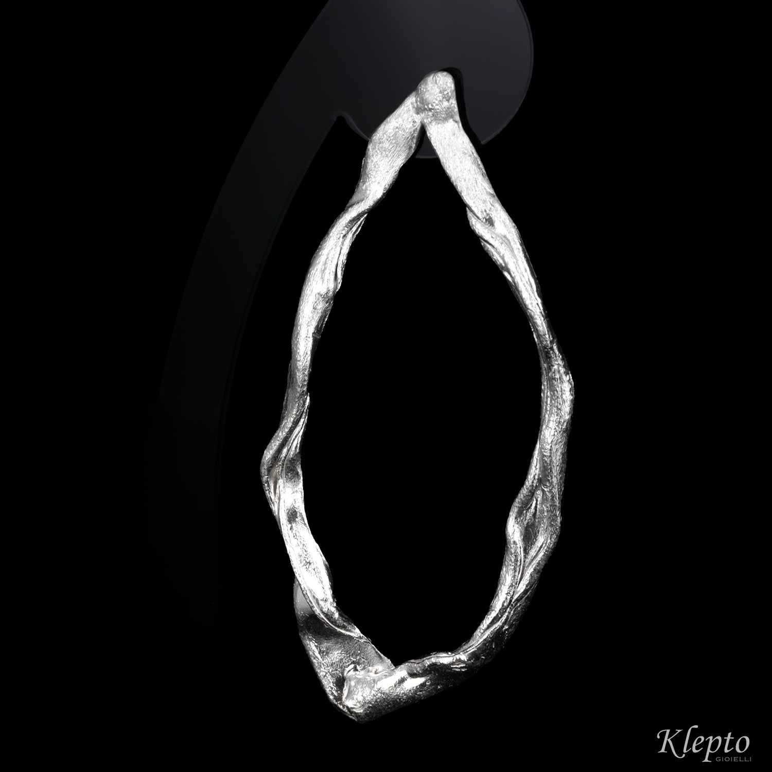 Satin Silver Silnova® Earrings