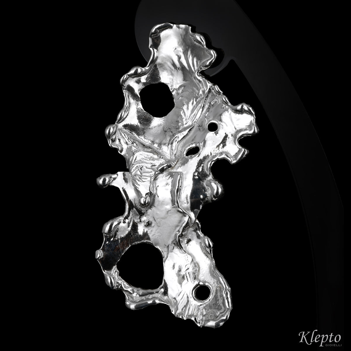 Silnova® silver earrings flame-fused