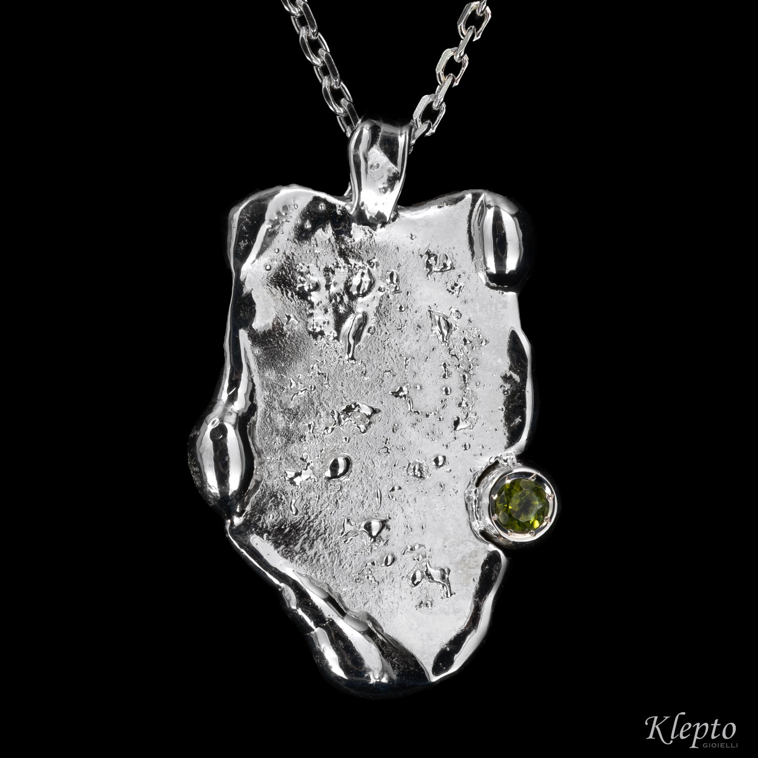 Silnova® “Oasi” Silver Pendant with Gemstones