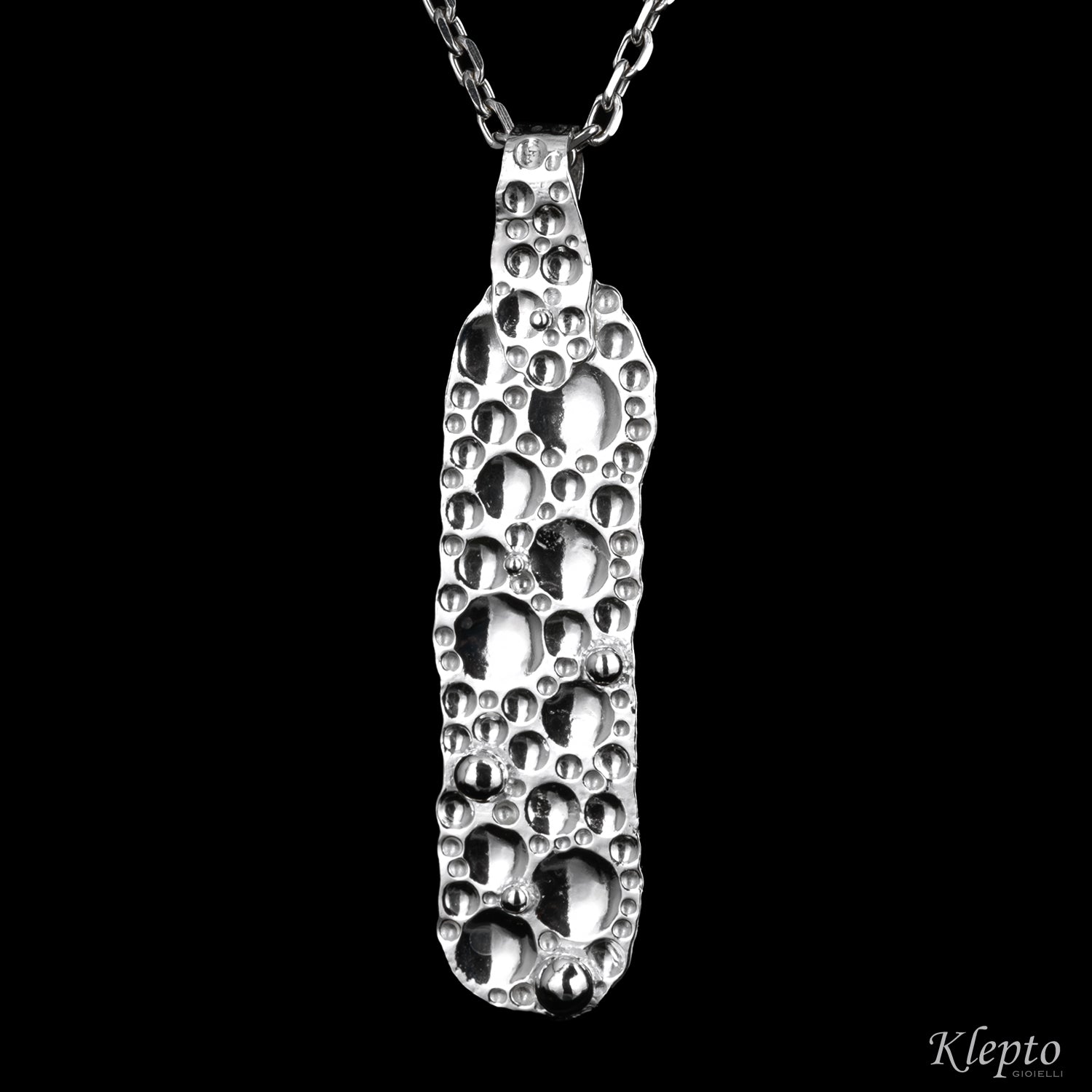 Hammered Silver Silnova® Pendant