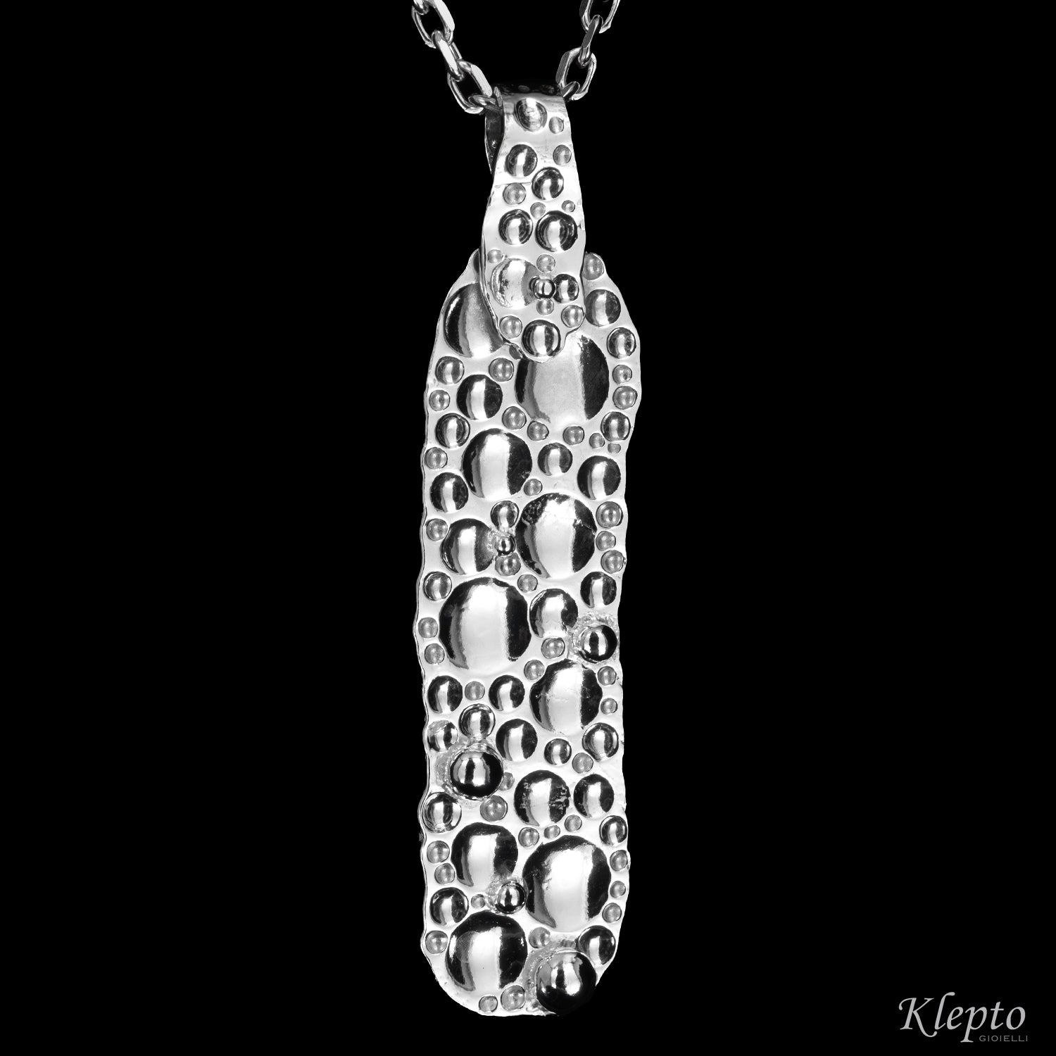 Hammered Silver Silnova® Pendant