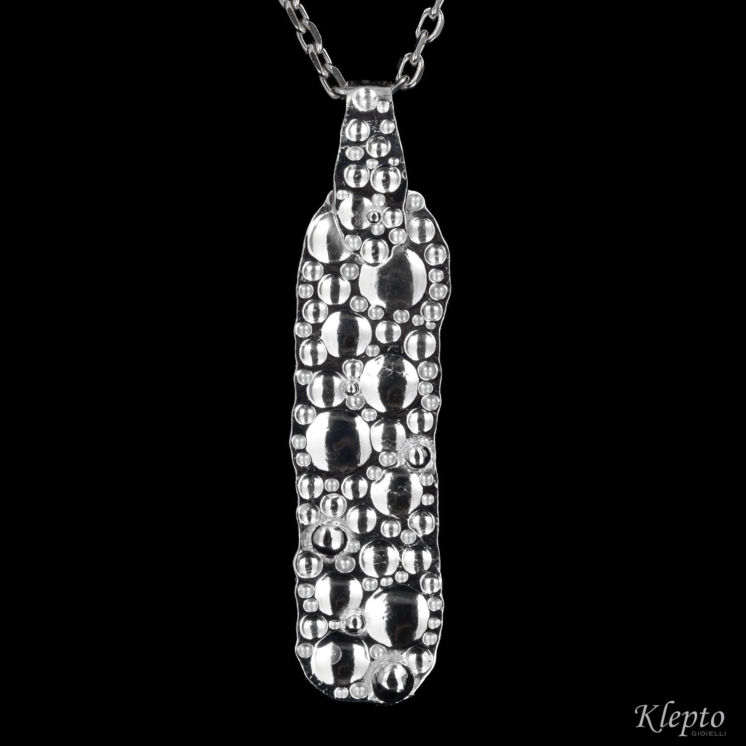 Hammered Silver Silnova® Pendant