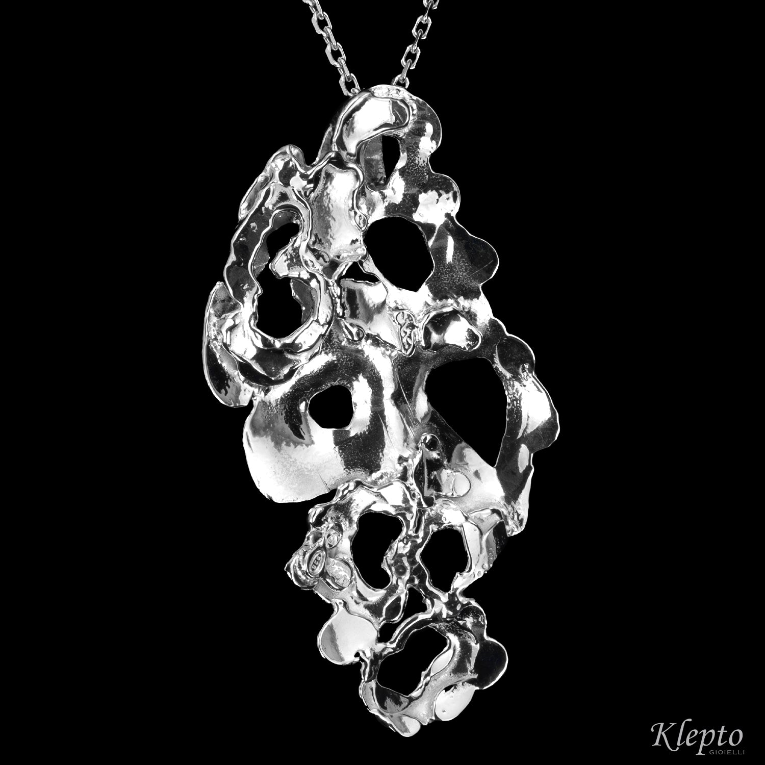 Silnova® Flame-Fused Silver Pendant