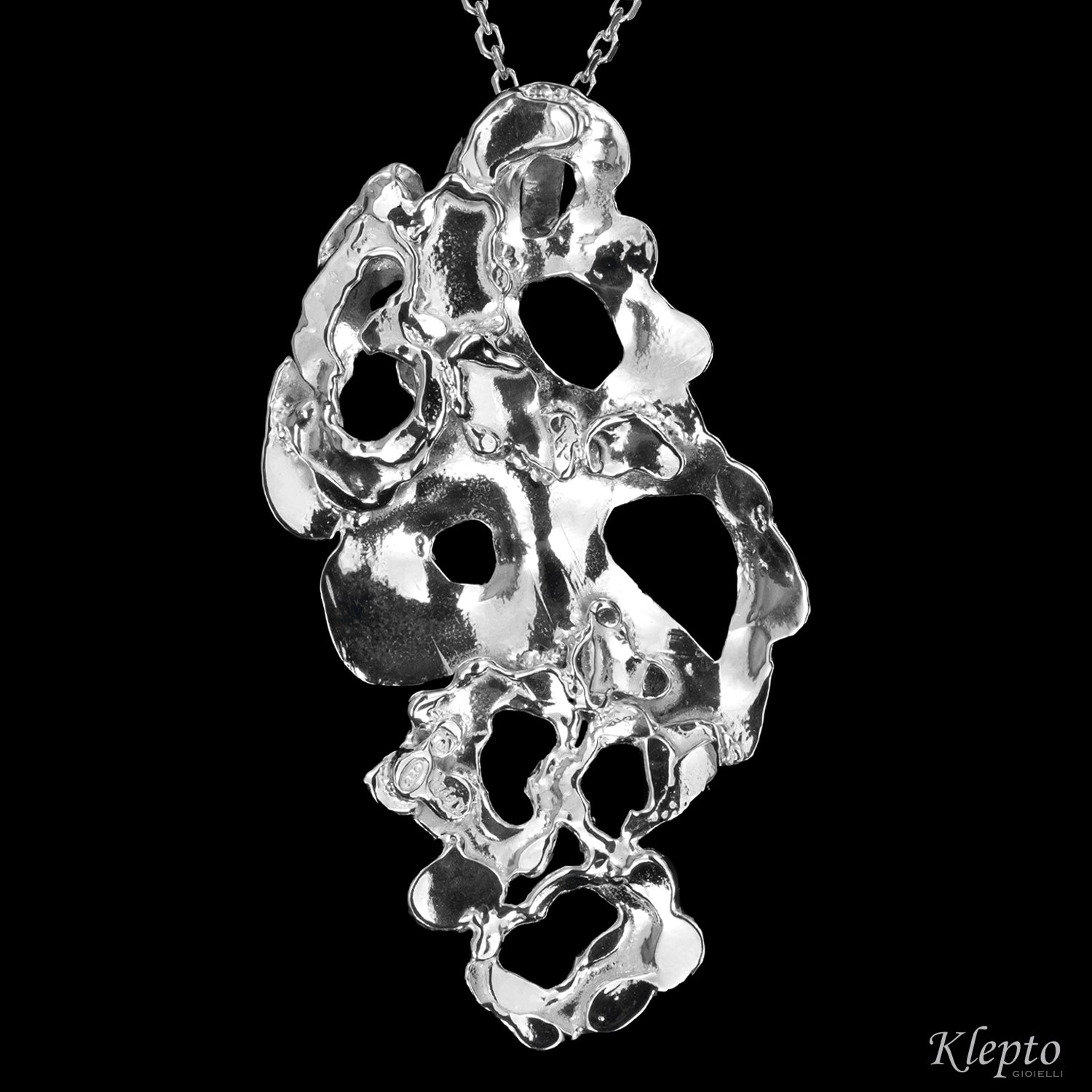 Silnova® Flame-Fused Silver Pendant