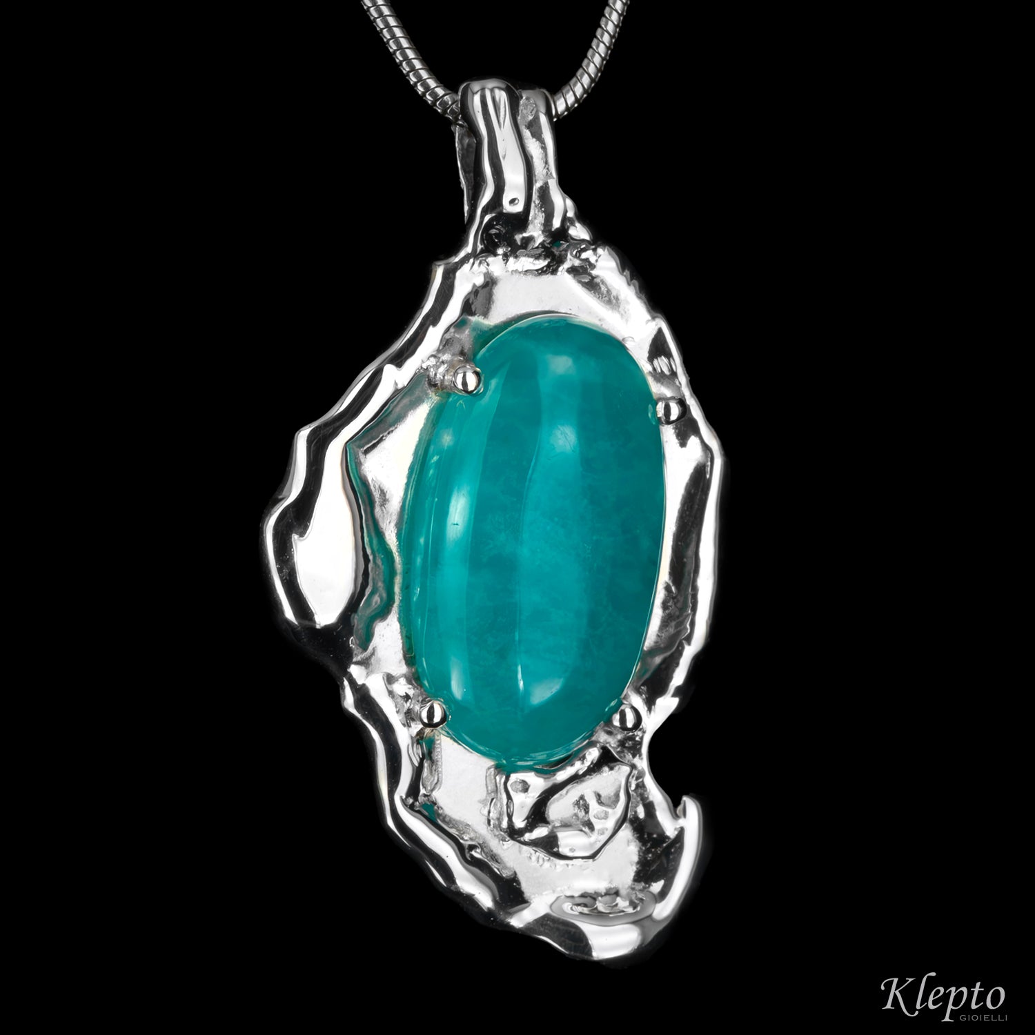 Pendente in Argento Silnova® con Amazzonite