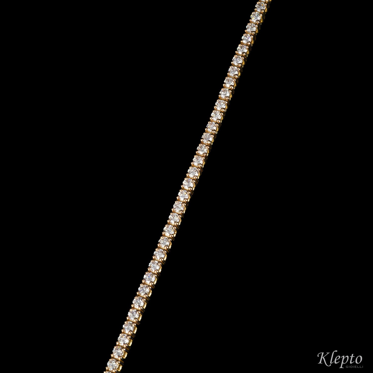 Rose gold Tennis bracelet with Diamonds