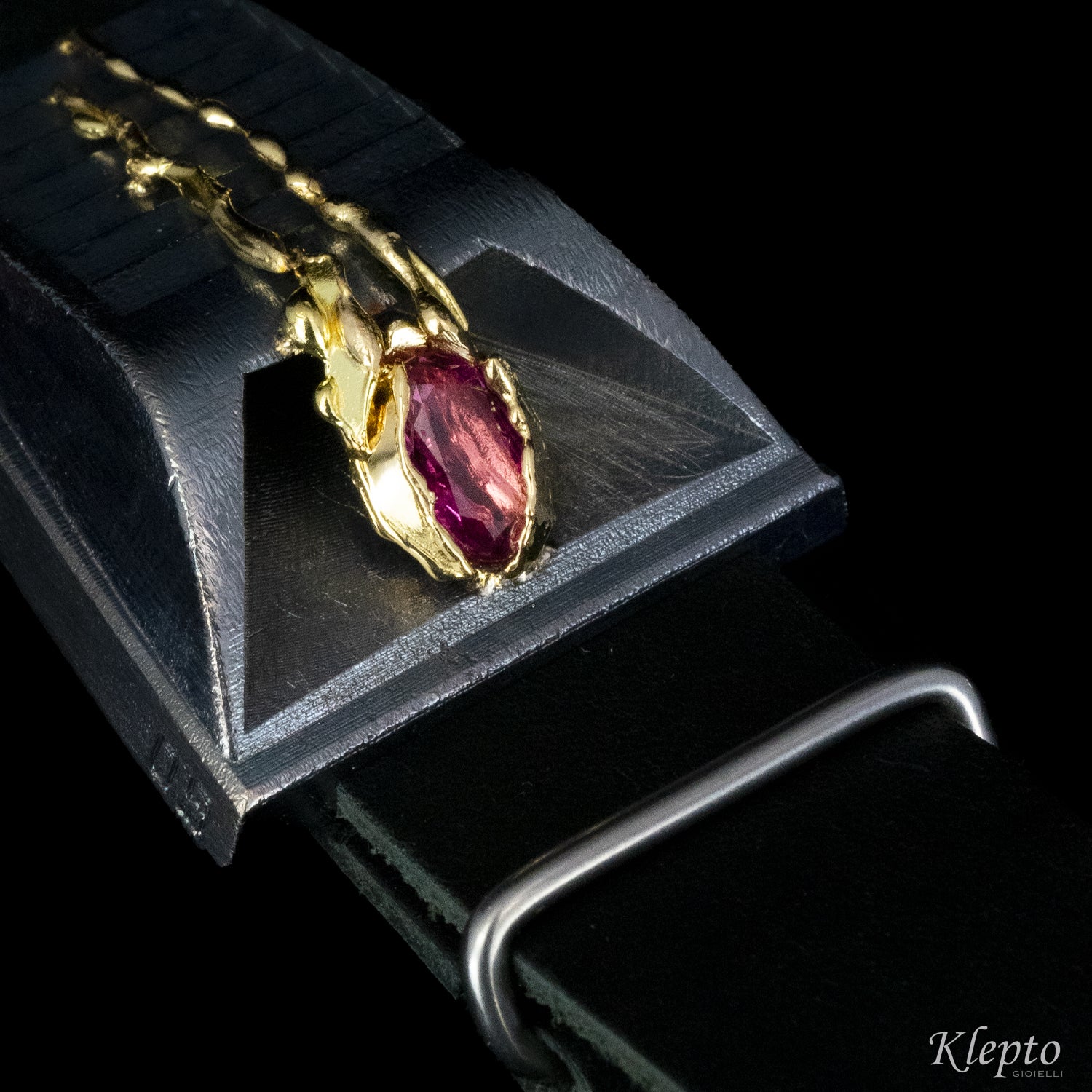 Bracelet in Silnova® Silver and Firelight Gold