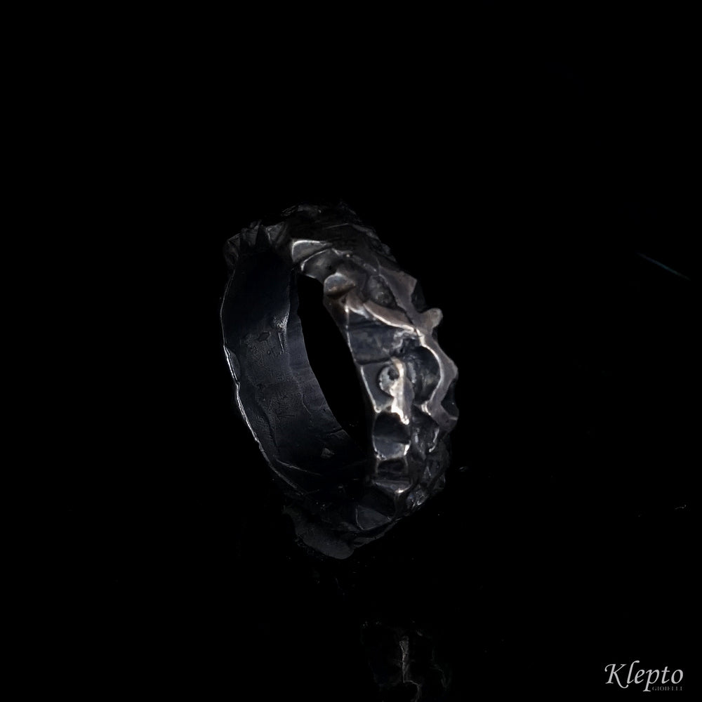 Mad Max black silver ring